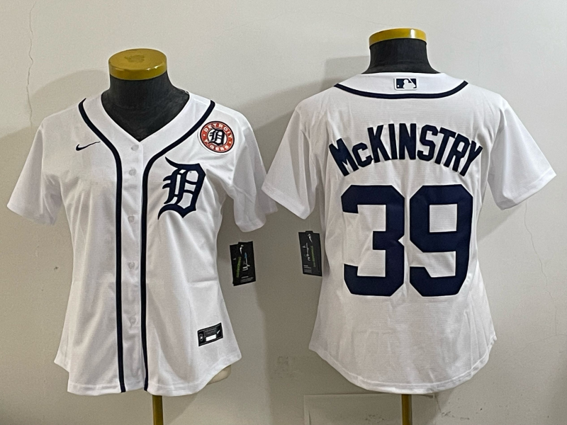 Youth Detroit Tigers 39 McKinstry white 2025 Nike MLB jersey 005